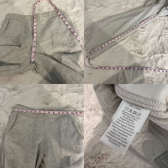 Everlane The Track Wide Leg Pant Light Gray Sweatpants Joggers women’s S - Picture 11 of 12